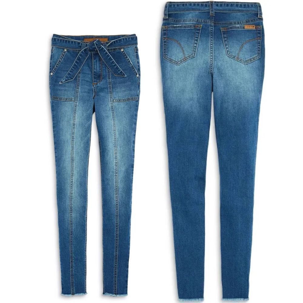 Joe’s Jeans NWT GIRLS “The Sarah” Highrise Tie Belt Bow waist sz 10